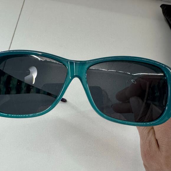 Jonathan Paul Fitovers Timeless Large Polarized Sunglasses Teal Brown - Picture 6 of 6